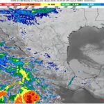 El frente frío número 29 se desplazará sobre el mar Caribe