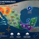 Ondas tropicales 9 y 10 se desplazarán sobre México