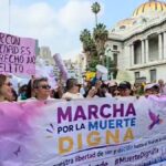 Activistas marchan en la CDMX para impulsar la propuesta de la “Ley Trasciende”