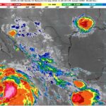 Las ondas tropicales 35 y 36, afectarán al territorio nacional