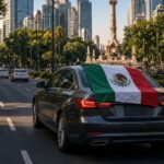 ¿Te pueden multar por llevar la Bandera de México en el auto?