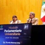 Inaugura diputado Ricardo Monreal el Modelo Parlamentario Universitario de la UNAM FES Aragón