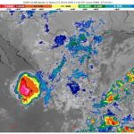 El frente número 2 se extenderá sobre el este y sureste del golfo de México